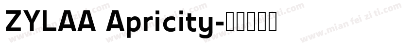 ZYLAA Apricity字体转换